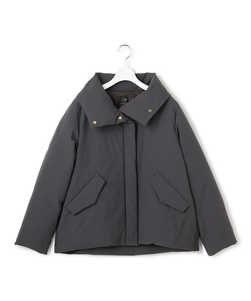 23区 L 【一部店舗限定/滝沢眞規子さん着用/撥水加工】ミリタリー Aライン ダウンコート 