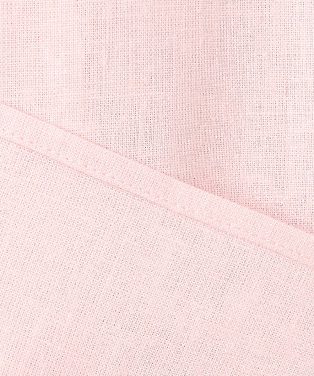 UNFILO リネンレーヨン タックブラウス 