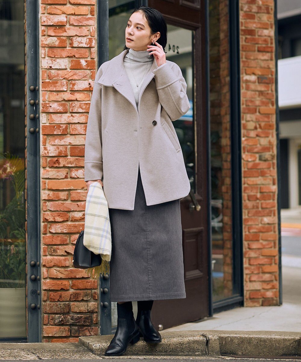 ANY L スタンドコクーンコート 