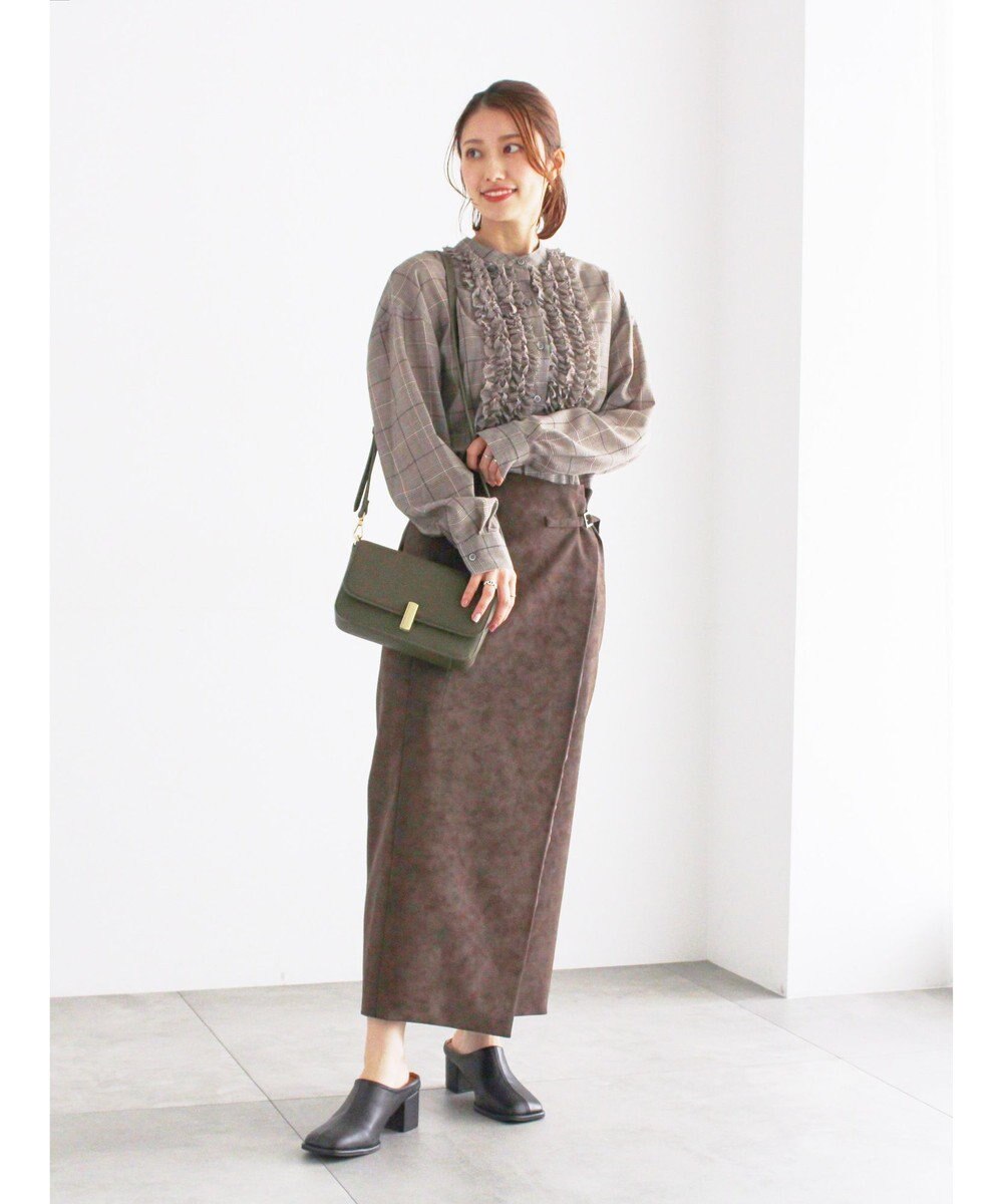 Te chichi チェックフリルブラウス 