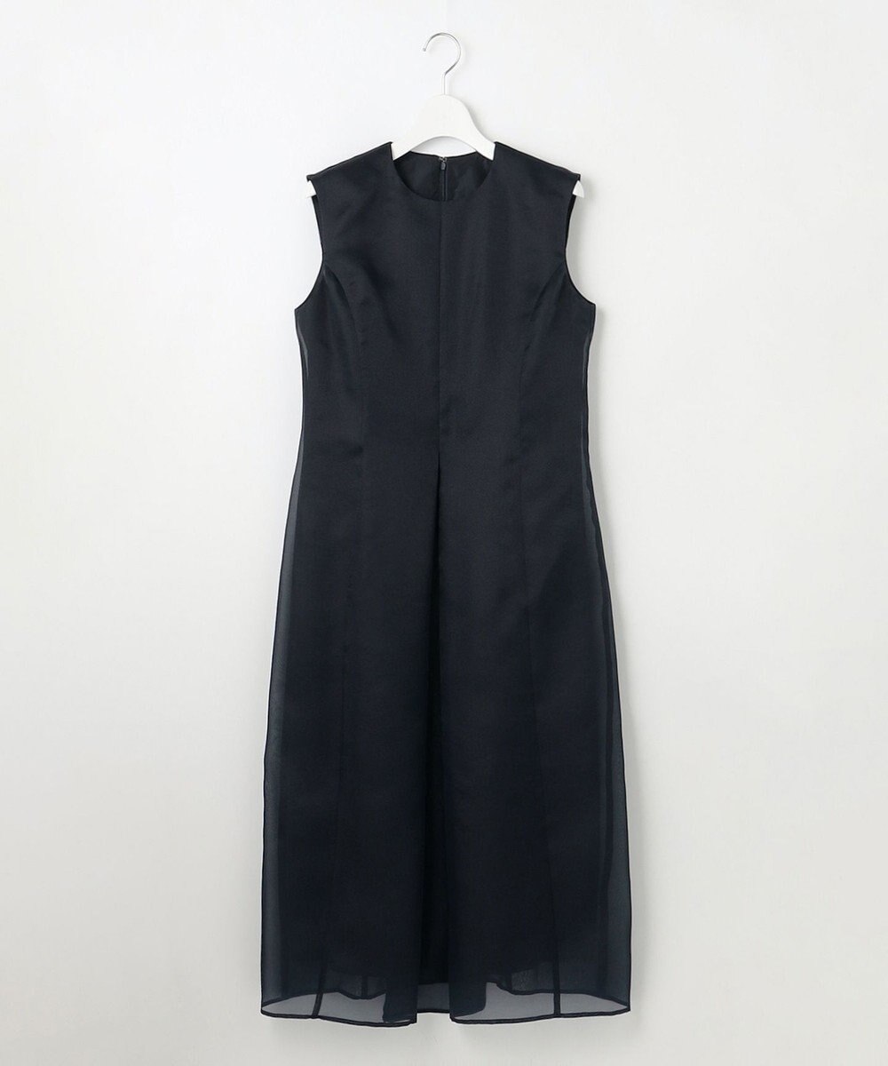 23区 S 【エステータ】シルクブレンド ライトタフタ シアーコンビ ワンピース 