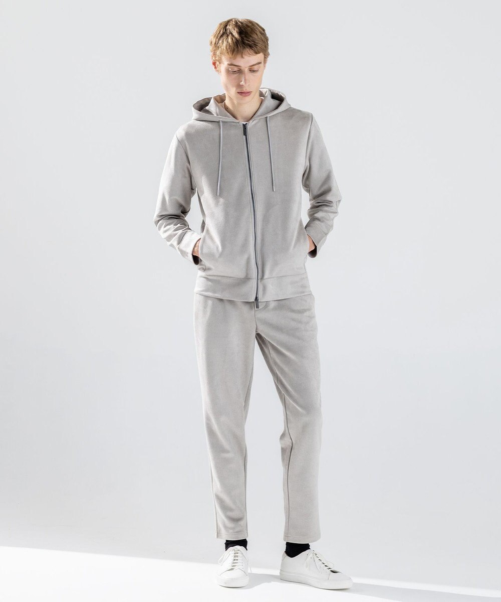 JOSEPH HOMME 【WEB・一部店舗限定  】レザーライクポンチ　ドロスト付テーパードパンツ / PEGG CONVERTIBLE 