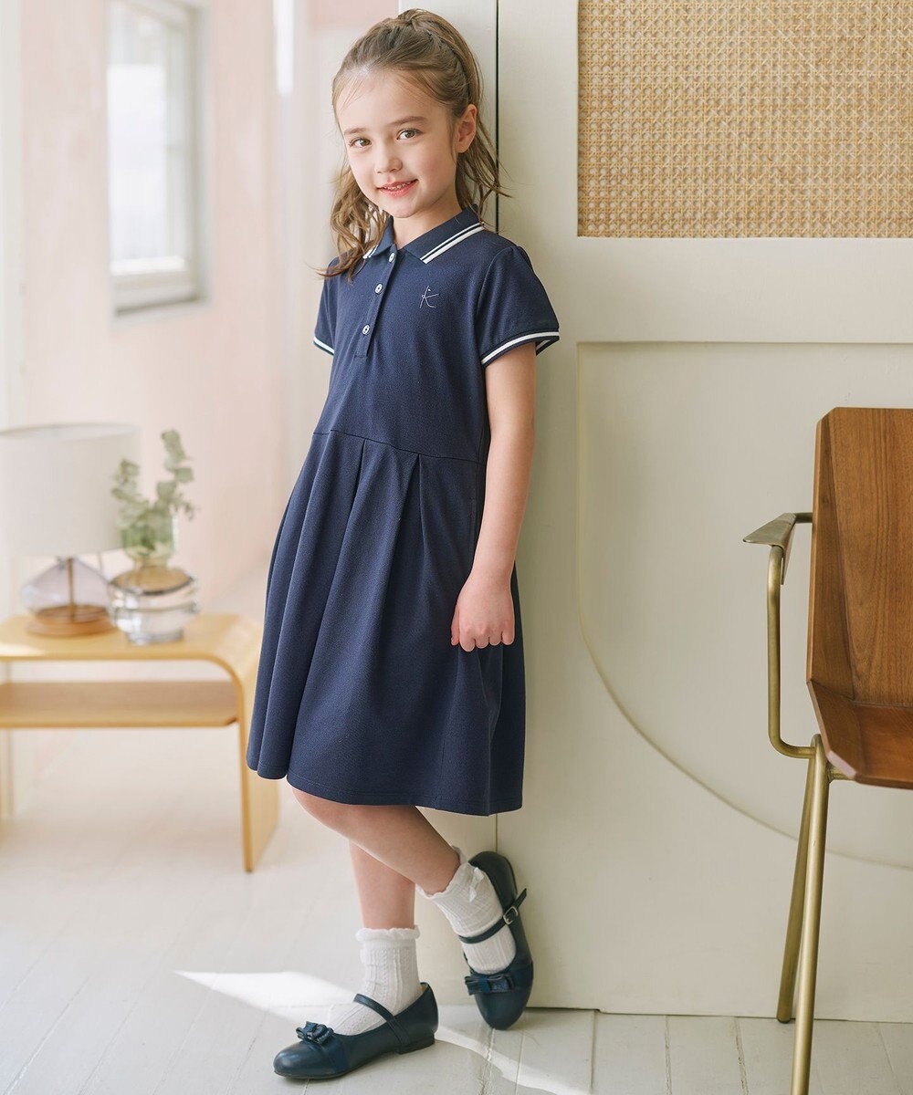 組曲 KIDS  【150-170㎝】 カノコポロワンピース 