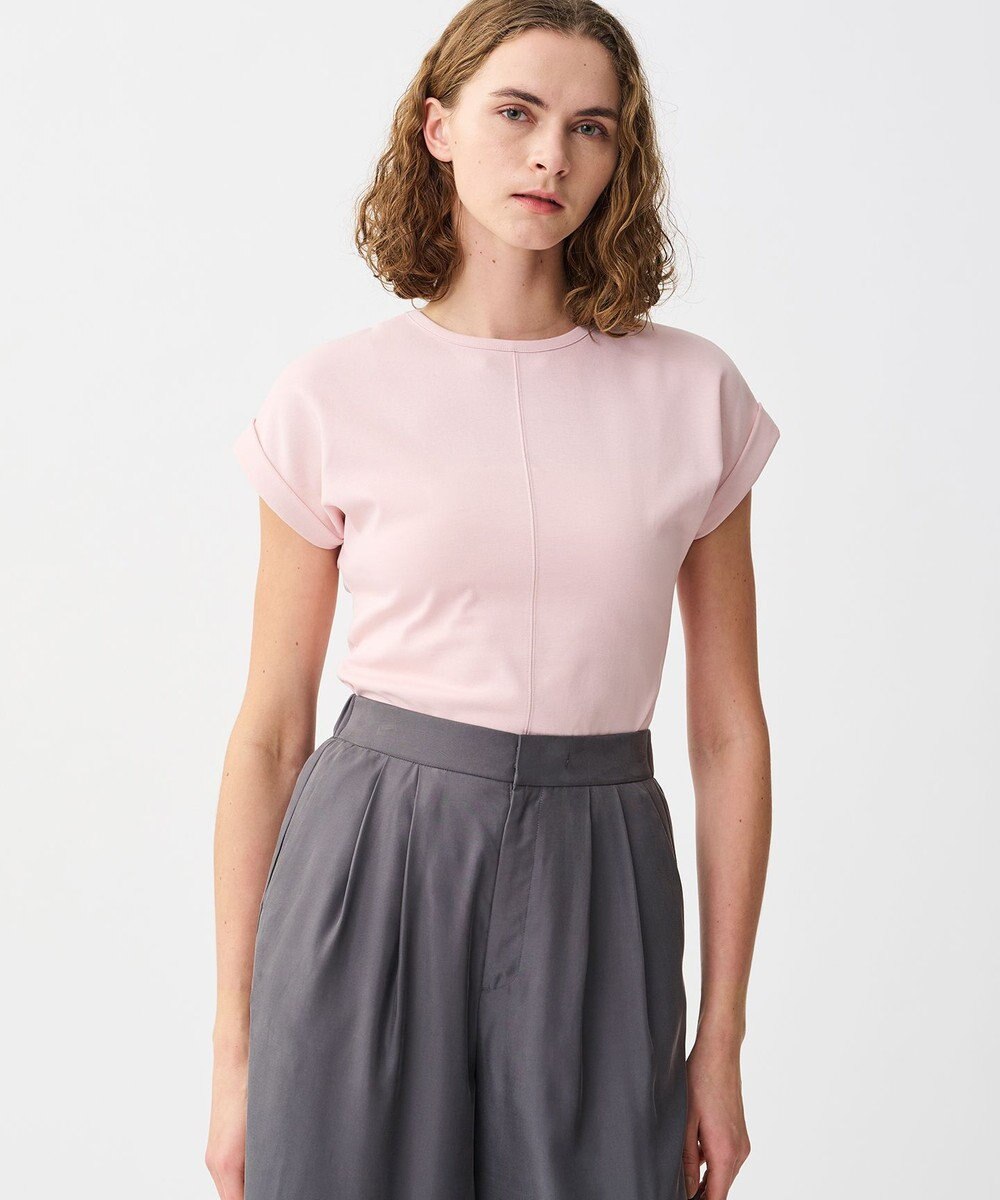 uncrave ダブルフェイスジャージー 2WAYスリットトップス 