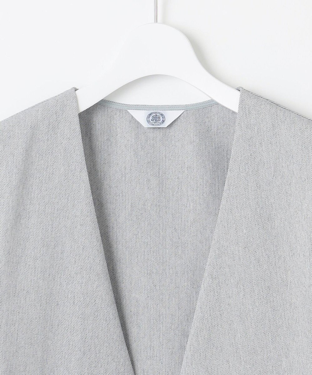 J.PRESS LADIES L リネンライクジャージー ロング ジレ 