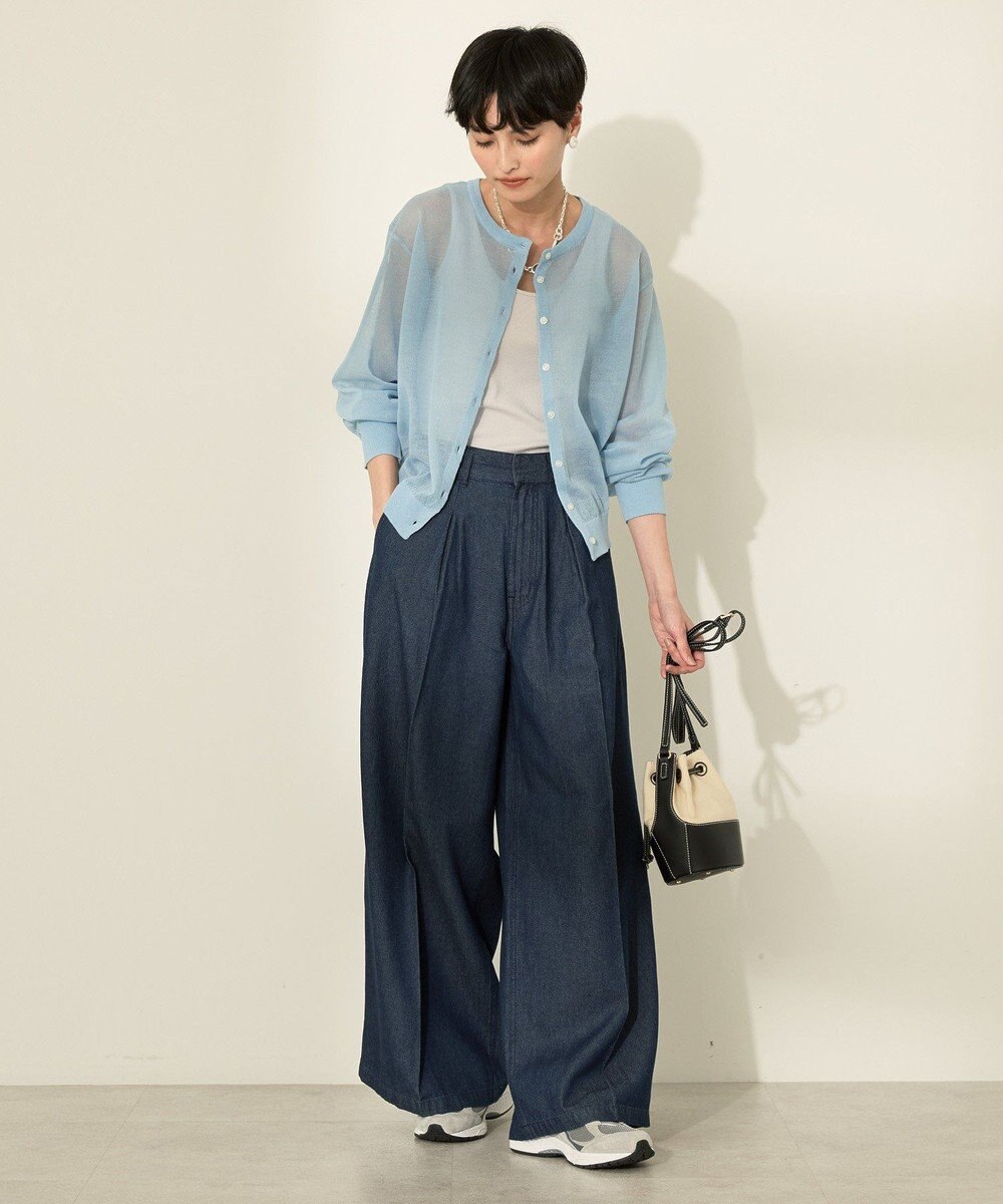 AMERICAN HOLIC シアークルーネックニットカーディガン 