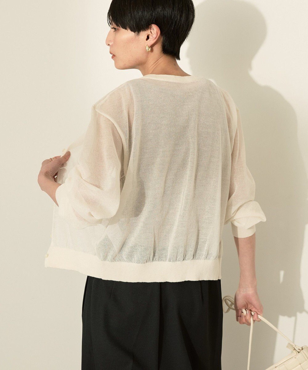 AMERICAN HOLIC シアークルーネックニットカーディガン 