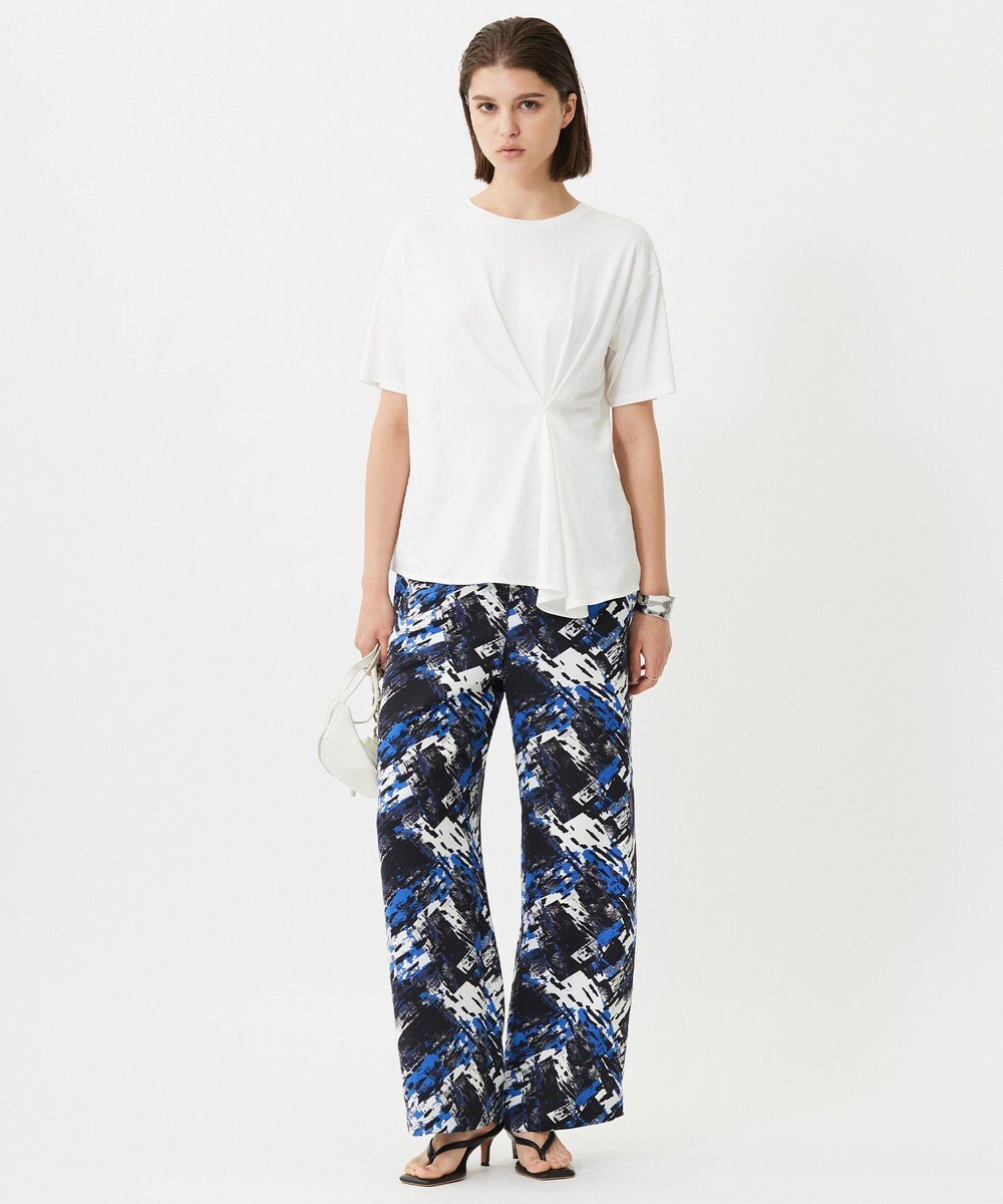 ICB L 【接触冷感・UVケア・吸水速乾・洗える】グレースジャージー イレギュラーヘムカットソー 