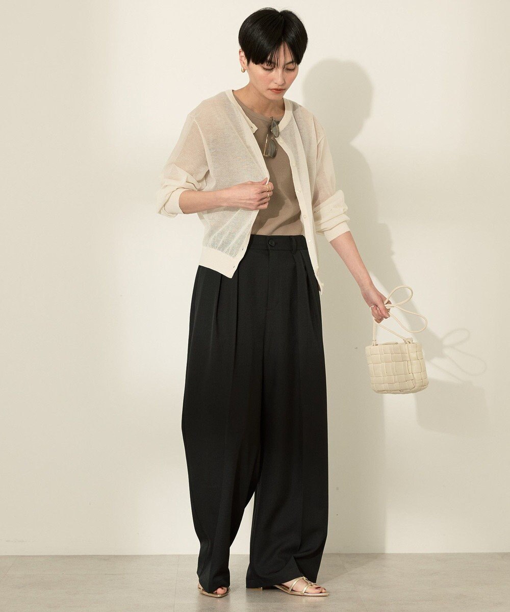 AMERICAN HOLIC シアークルーネックニットカーディガン 