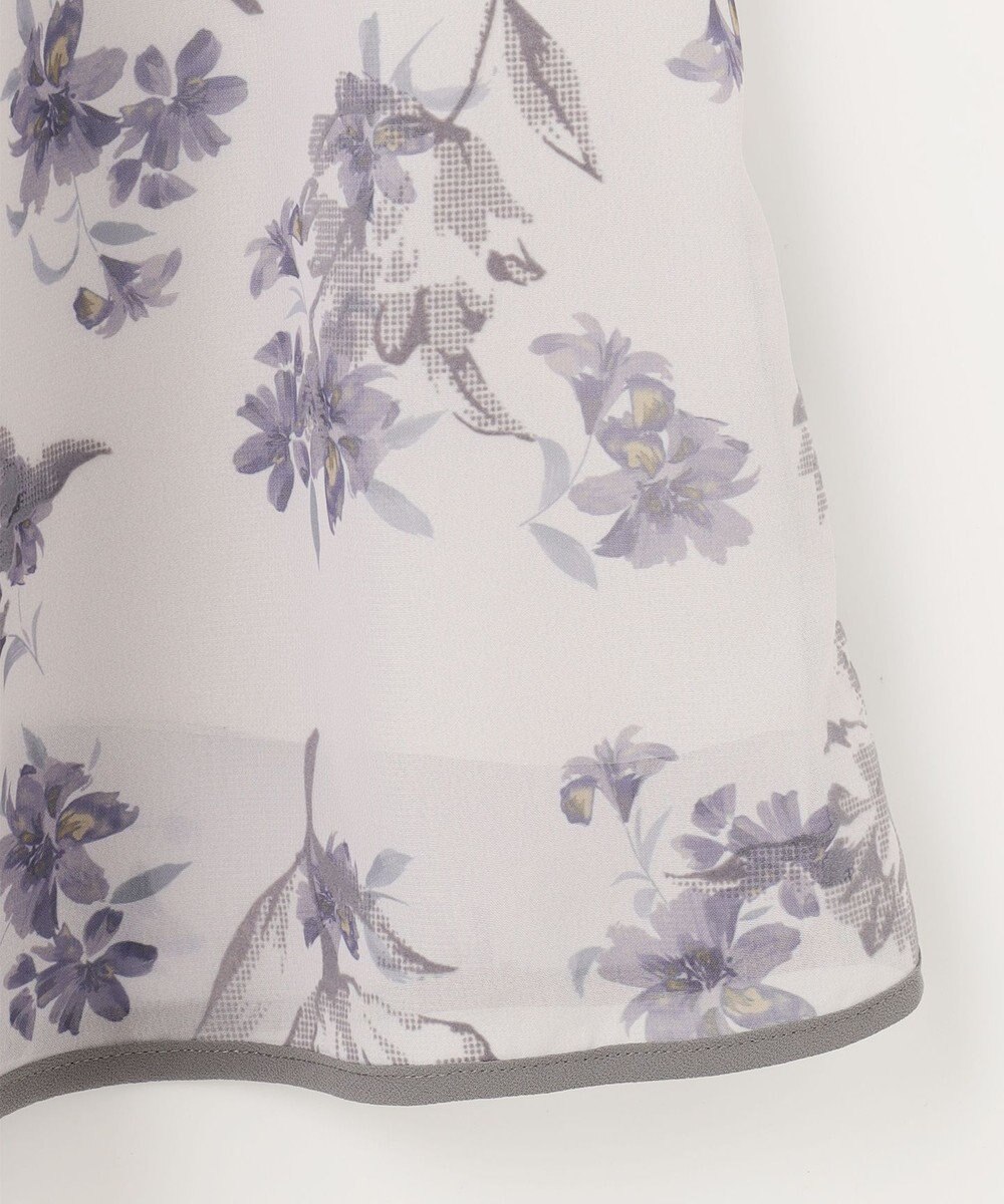 ANY SIS 【洗える】フロッキーオンフラワー スカート 