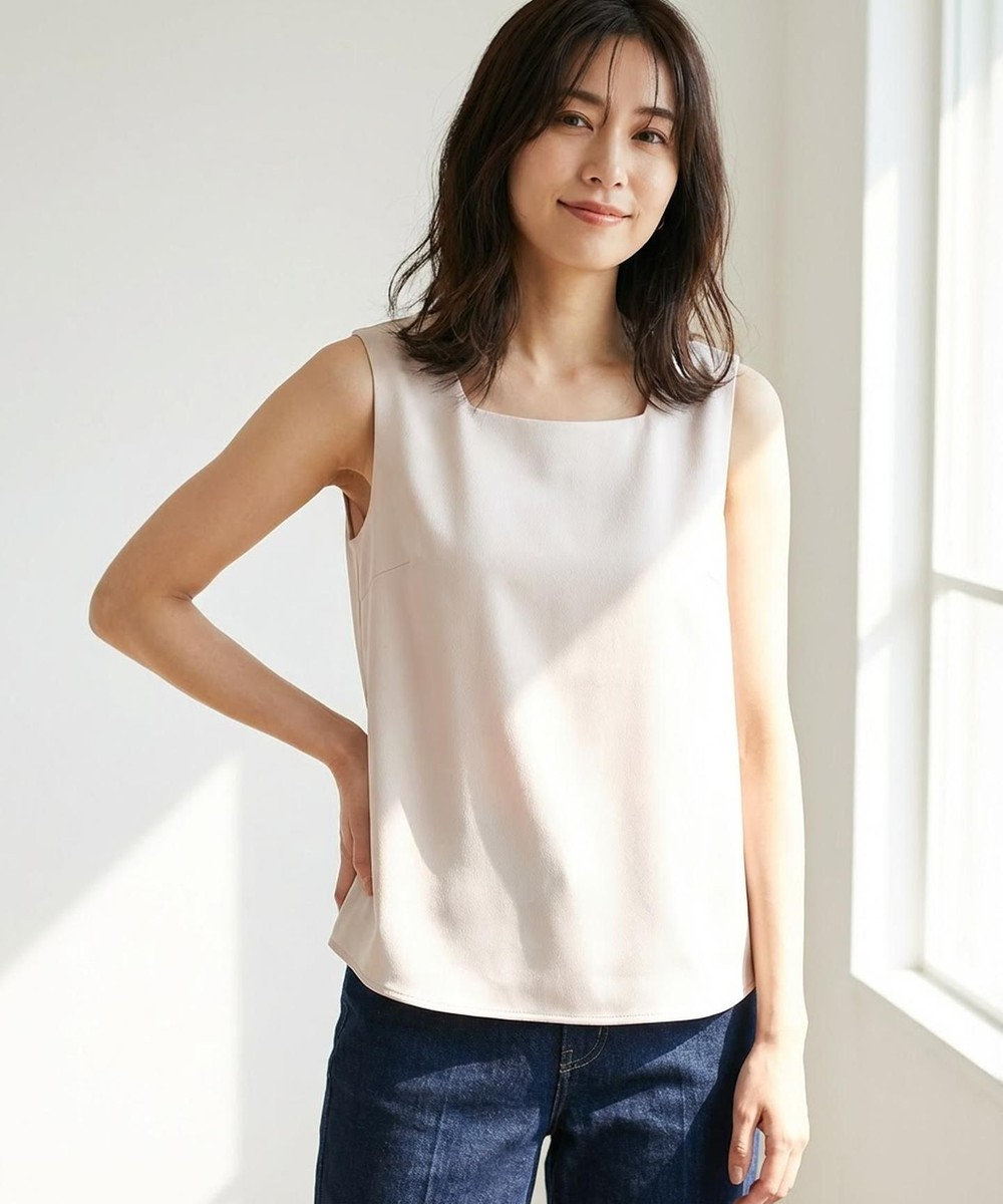 ANY SIS 【2WAY】サテン タンクトップ 