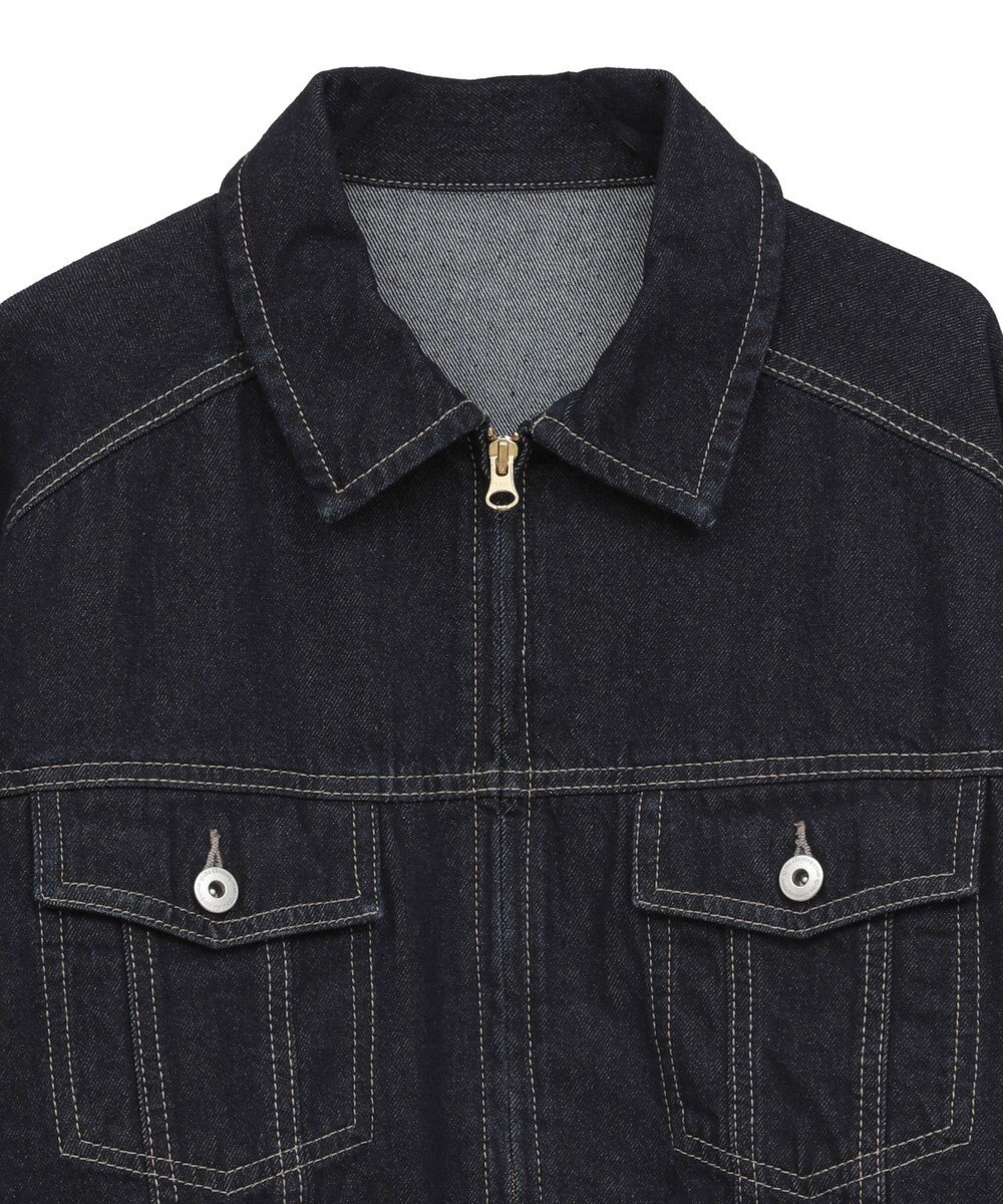 earth music&ecology ショートジップデニムジャケット 