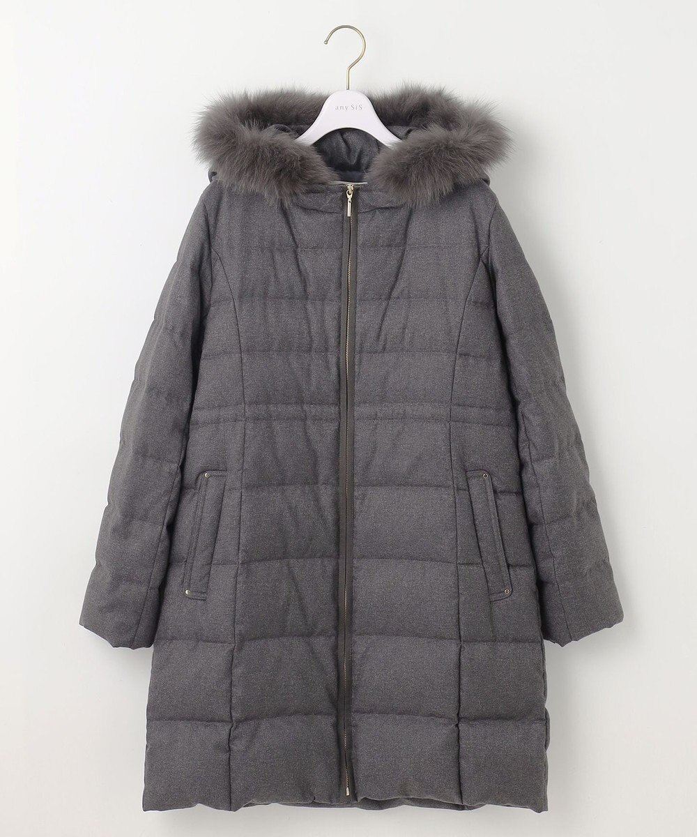 ANY SIS 【撥水・洗える】リッチファーフードロング ダウン 