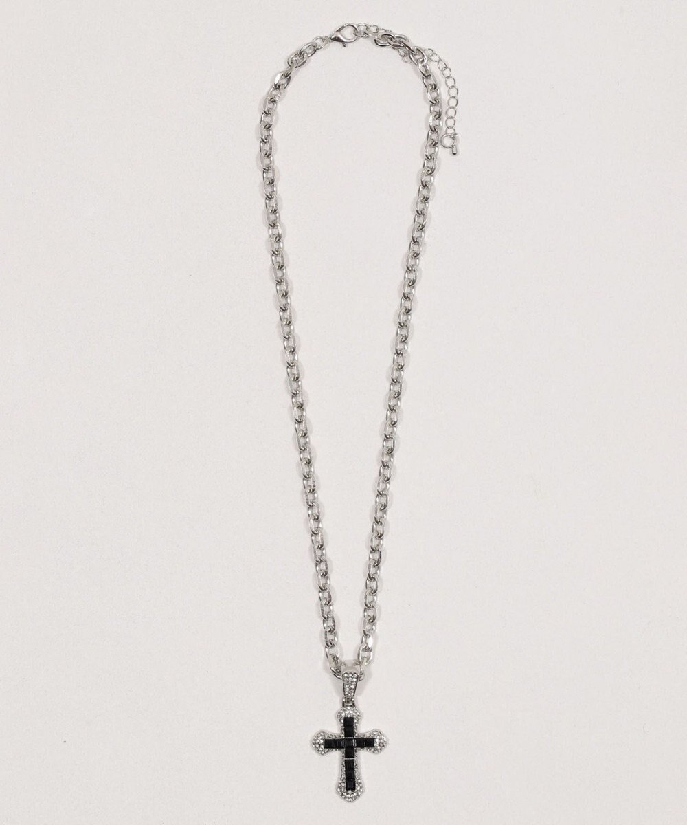 WEGO Lクロスビジューネックレス 