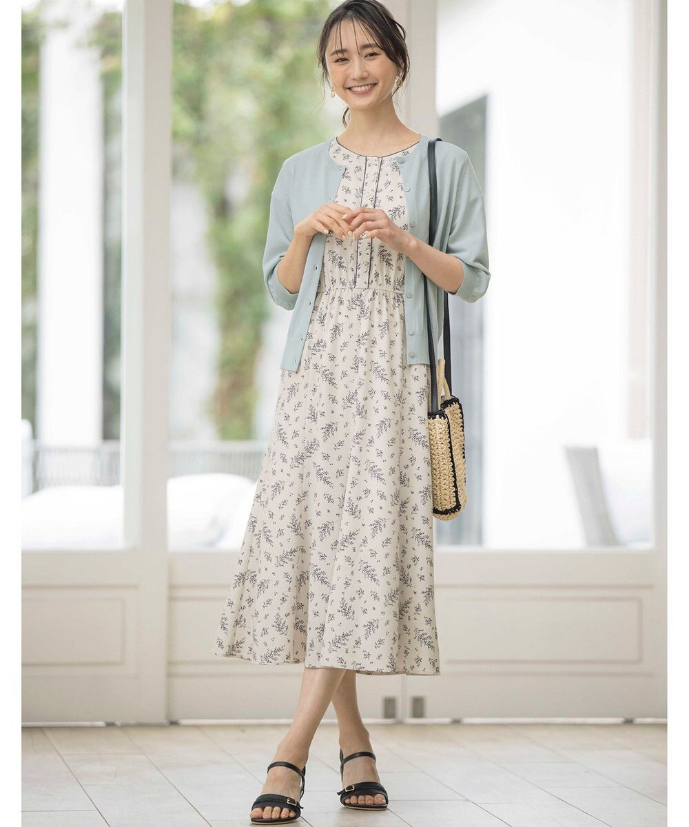 ANY SIS 【接触冷感 / UVケア】ハーフスリーブ カーディガン 