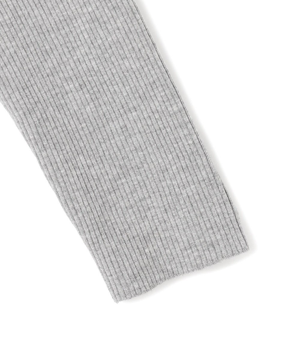 UNFILO マイビューティ リブボートネック ニット 