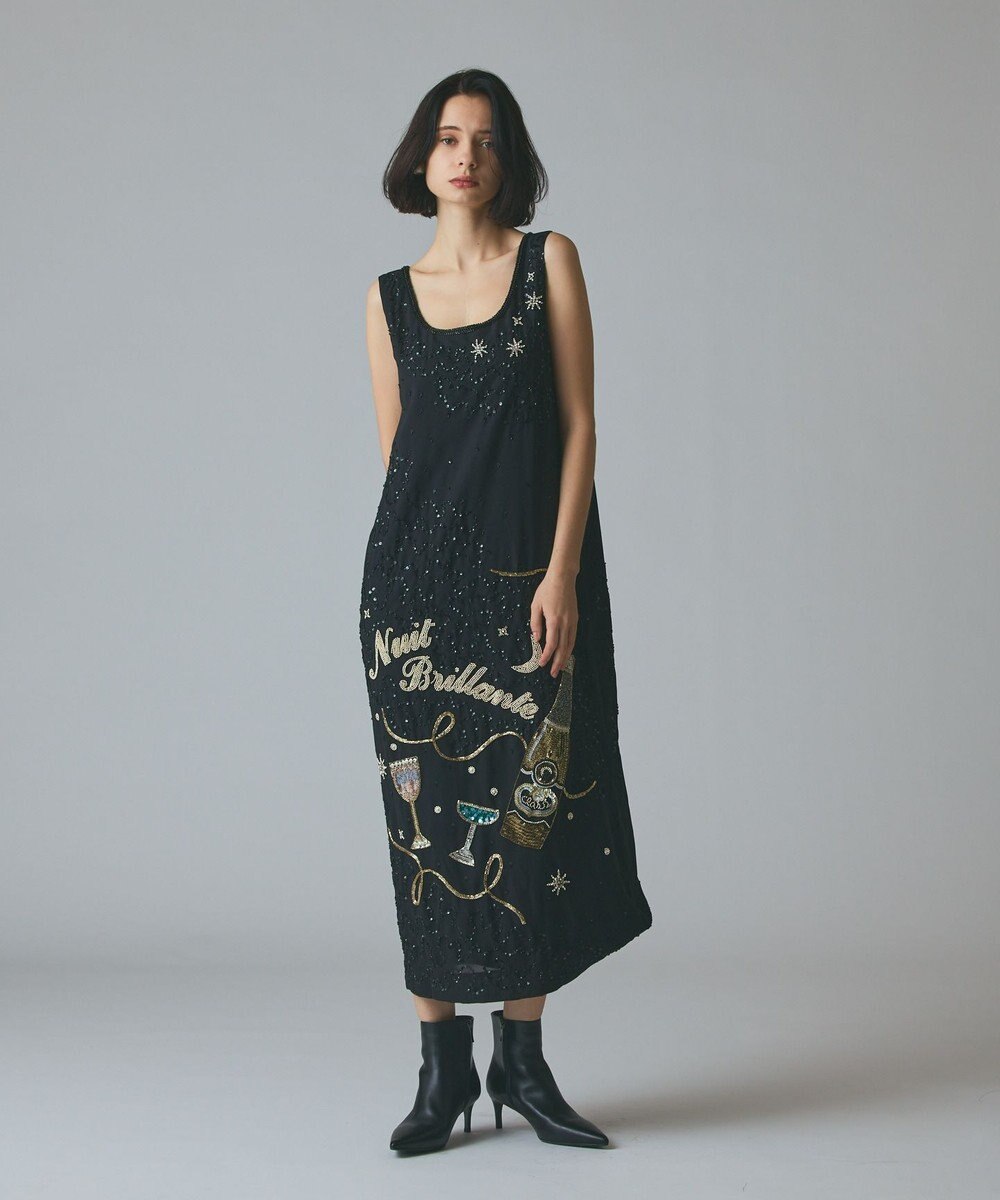 GRACE CONTINENTAL シャイニーembドレス 