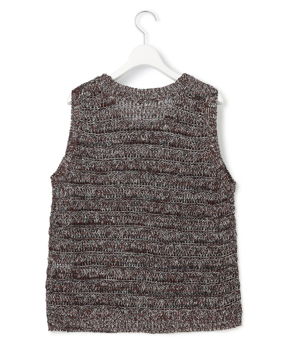 23区 【洗える】テープミックススカシ ノースリーブ ニット 
