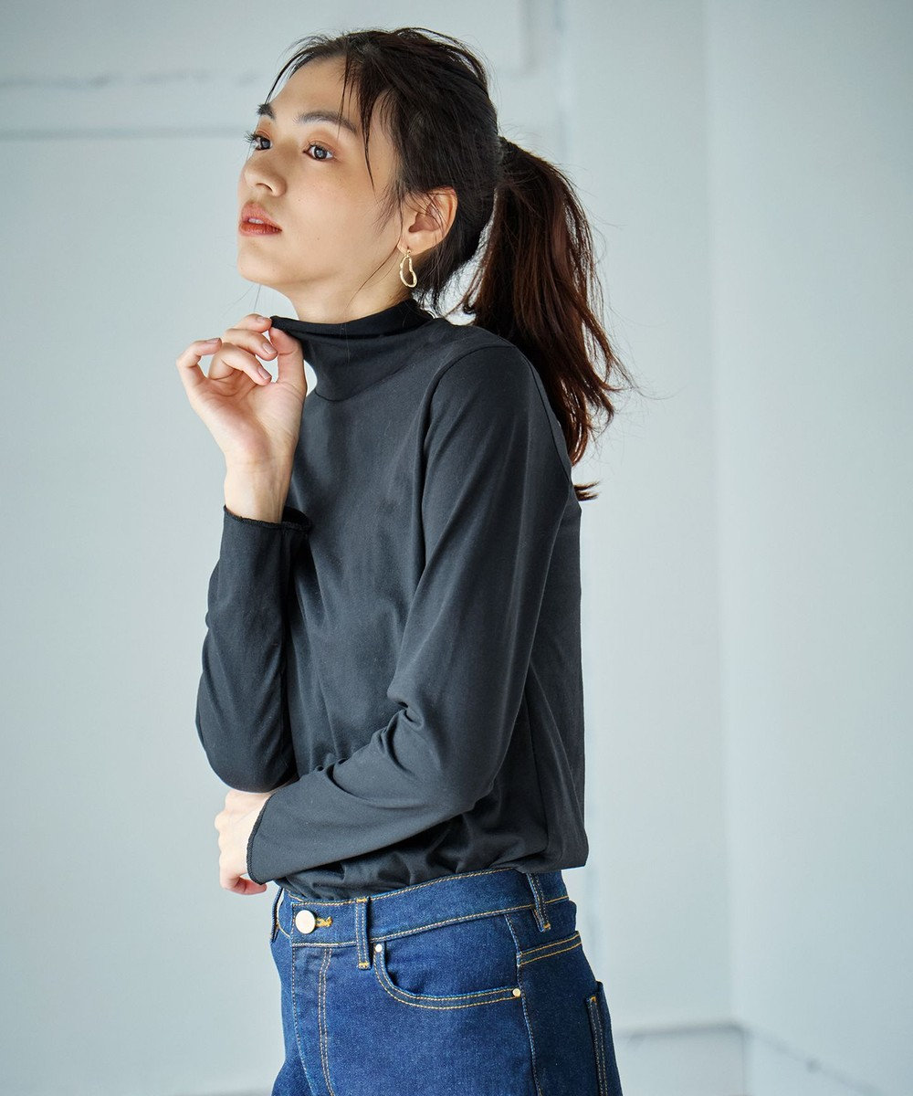 ANY L シアータートルネック 