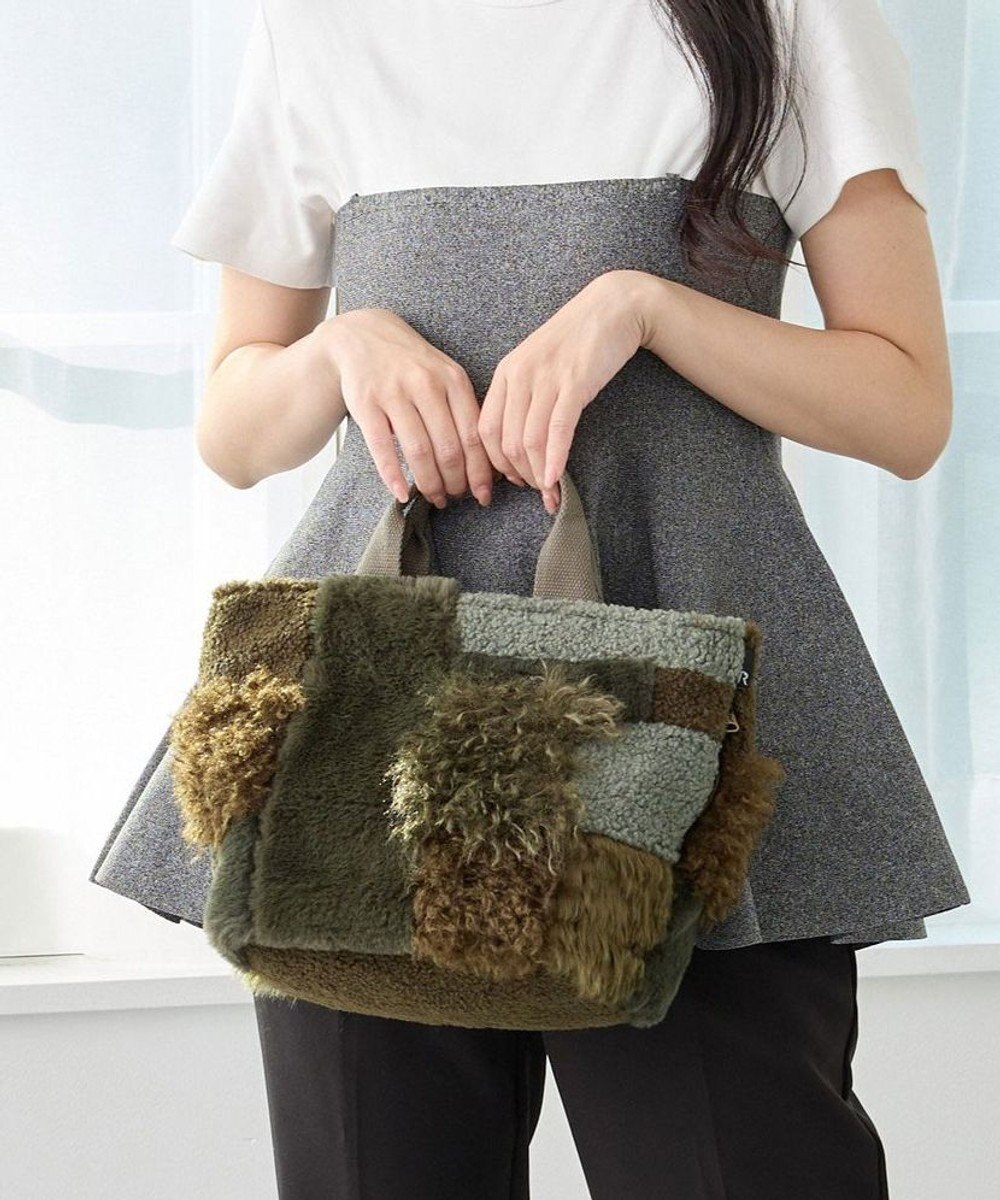 ROOTOTE 3652【フェイクファーのパッチワーク】SC.デリ.ツグツグ-A 