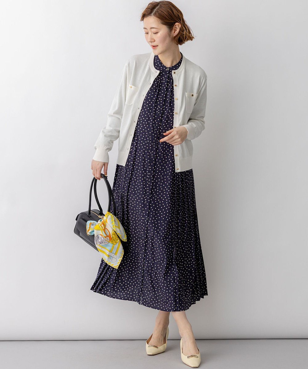 23区 L 【先行予約】プレミアムビオコットン ポケット カーディガン 