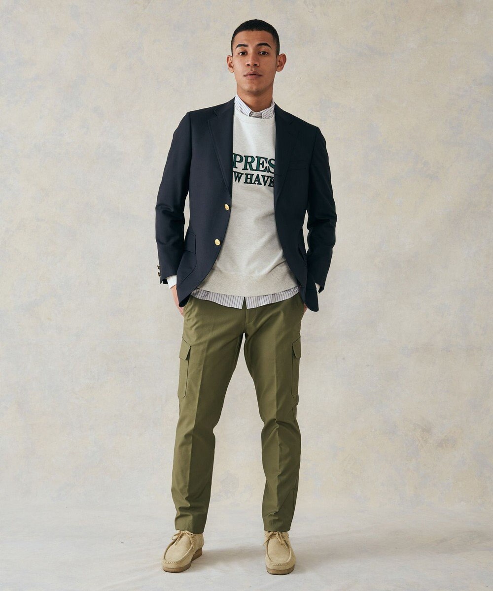 J.PRESS MEN インレージャージ クルーロゴトレーナー 