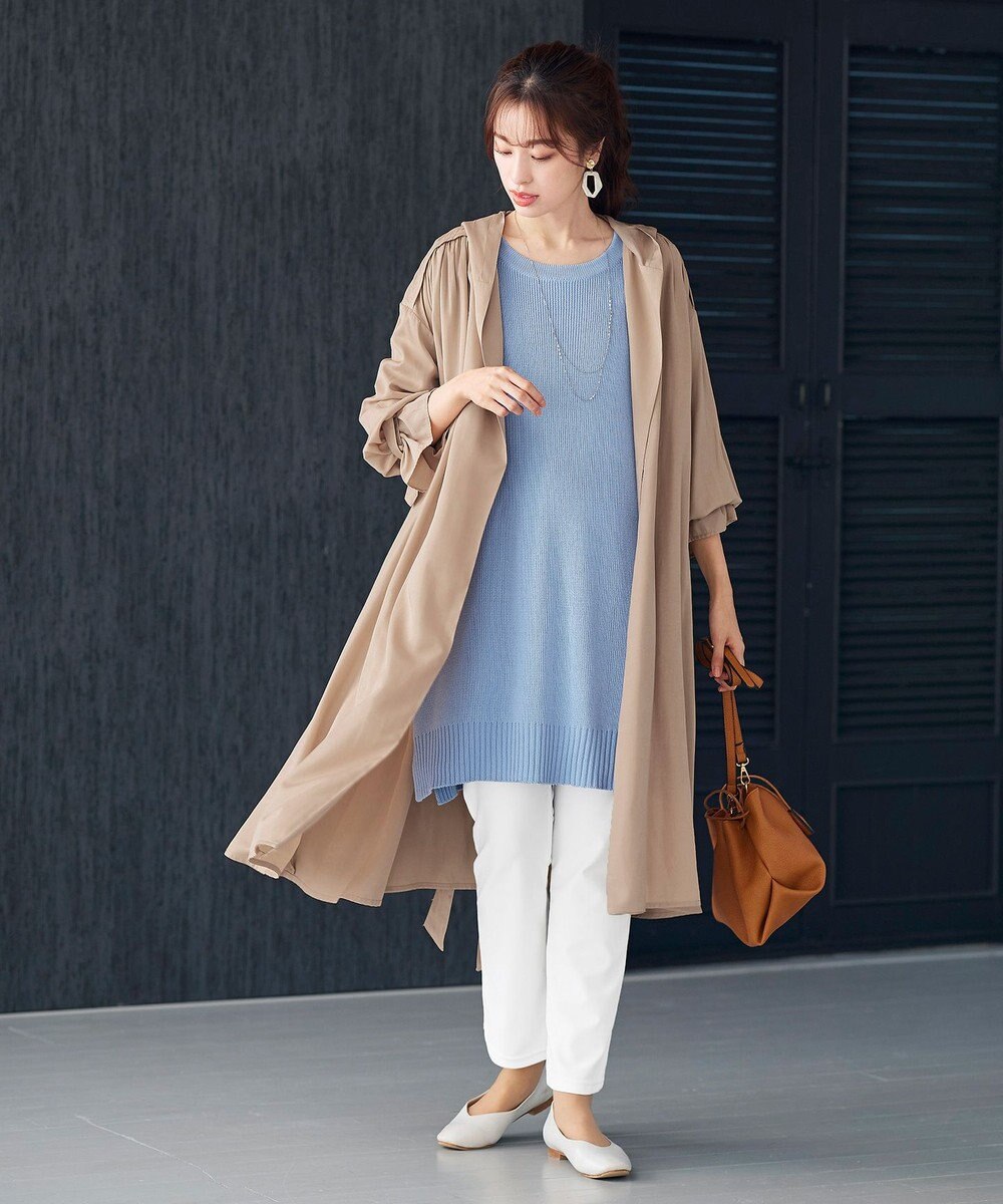 Tiaclasse L 【洗える】リラックス感のあるラグランスリーブニット 