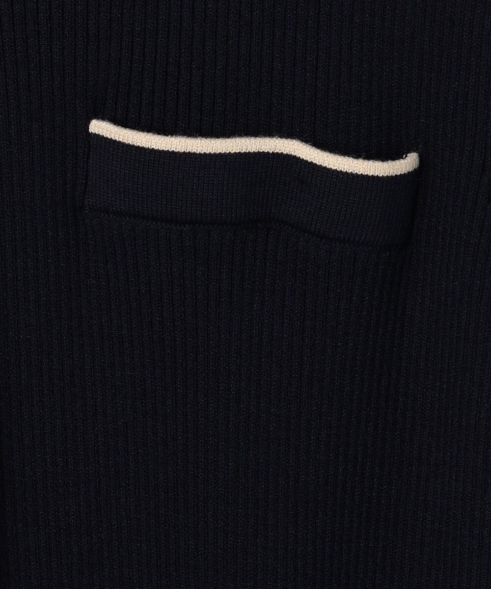 ANY SIS L バイカラーデザインニット ワンピース 