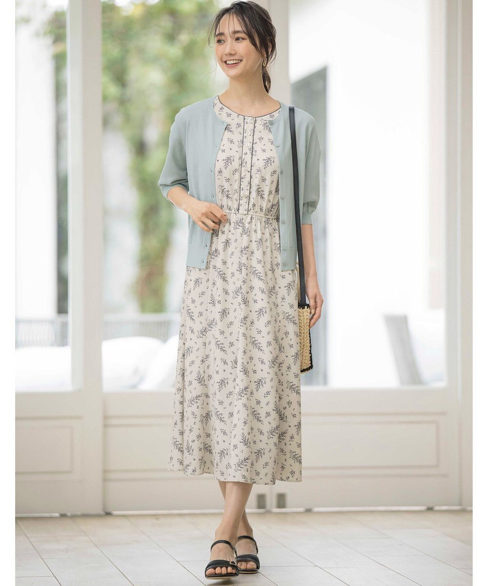 ANY SIS 【接触冷感 / UVケア】ハーフスリーブ カーディガン 