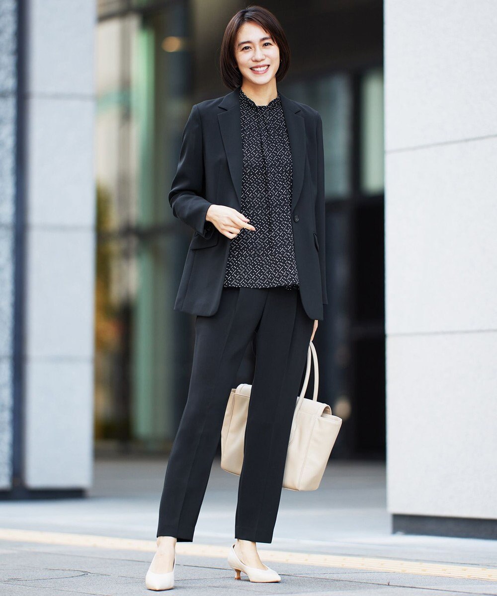 自由区 L 【19号サイズまで展開・カタログ掲載・セットアップ対応】トリアセダブルクロステーパード パンツ 