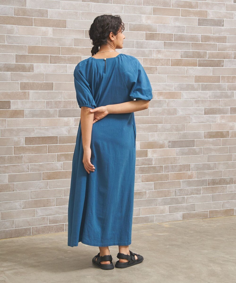 J.PRESS YORK STREET 【WOMEN】コットンワッシャーリラックス ワンピース 
