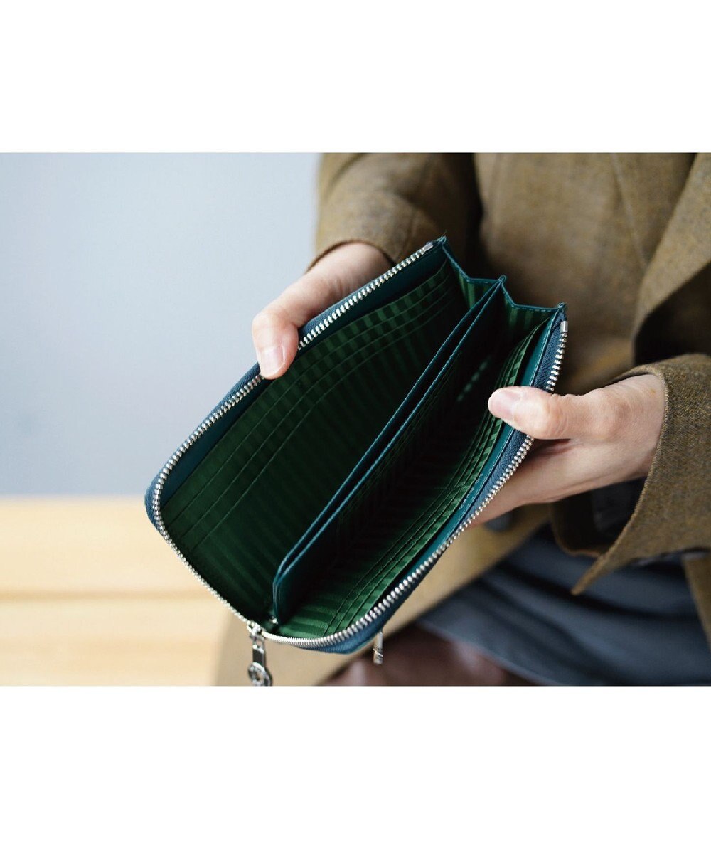 MIYABIYA La quoh with kirakaracho 南蛮七宝 エンボスレザーL字財布 