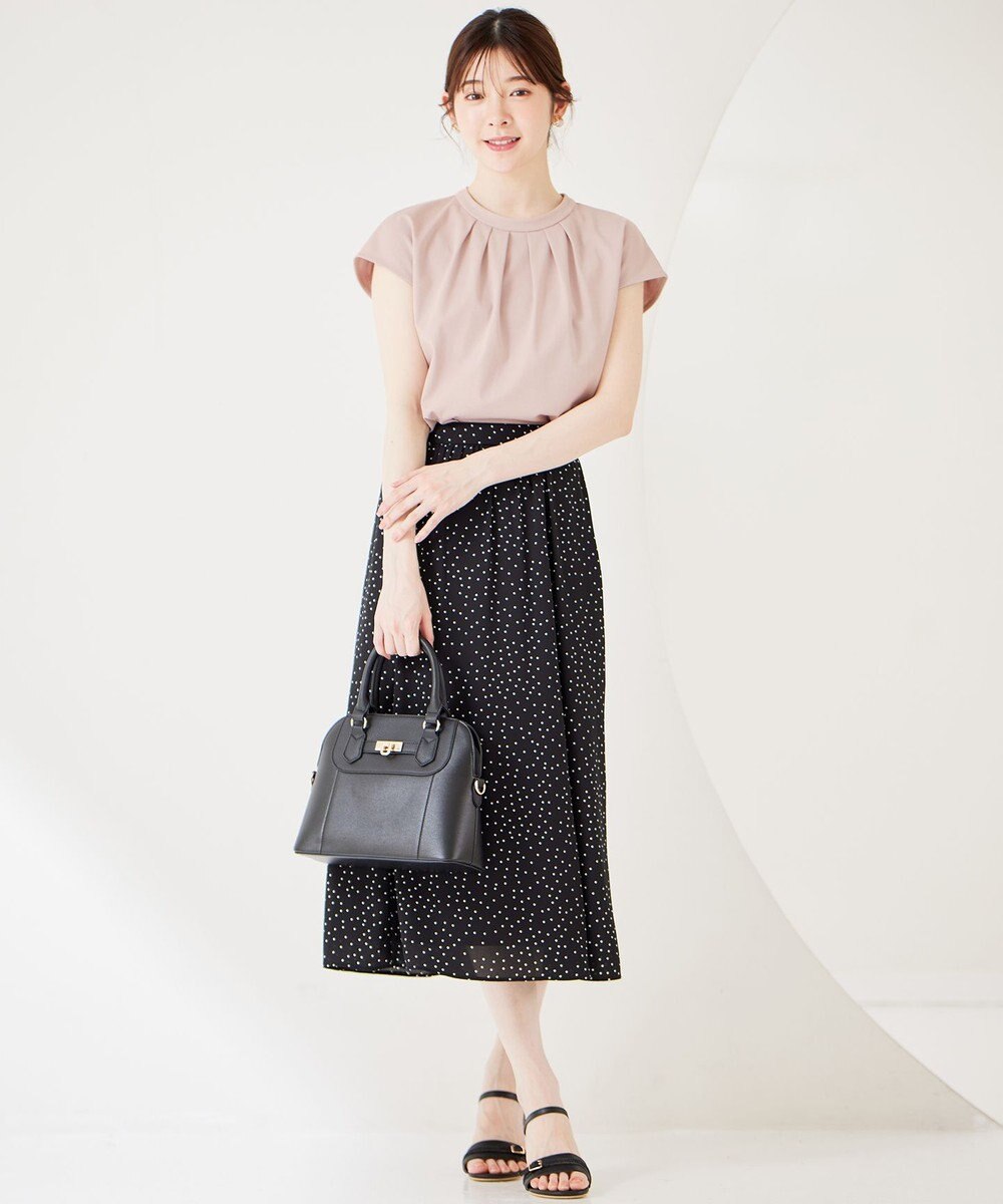 ANY SIS S 【UVカット・接触冷感・撥水・汗ジミ防止】プレーティングジャージー フレンチスリーブ カットソー 