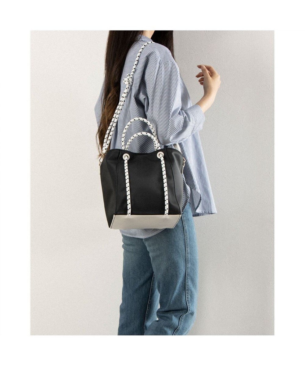 UNBILLION カシュカシュ cachecache / コーティングキャンバスロープハンドルトート 