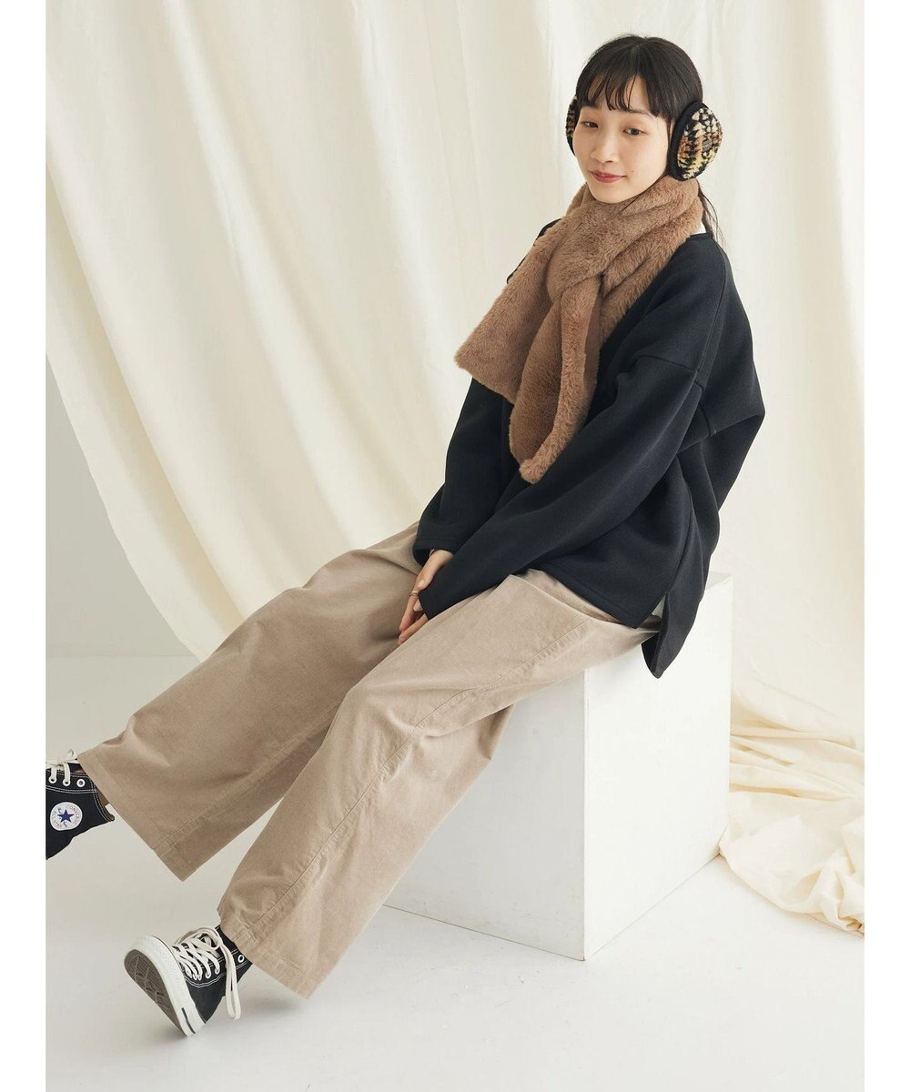 CRAFT STANDARD BOUTIQUE ニットフリースキーネックプルオーバー 