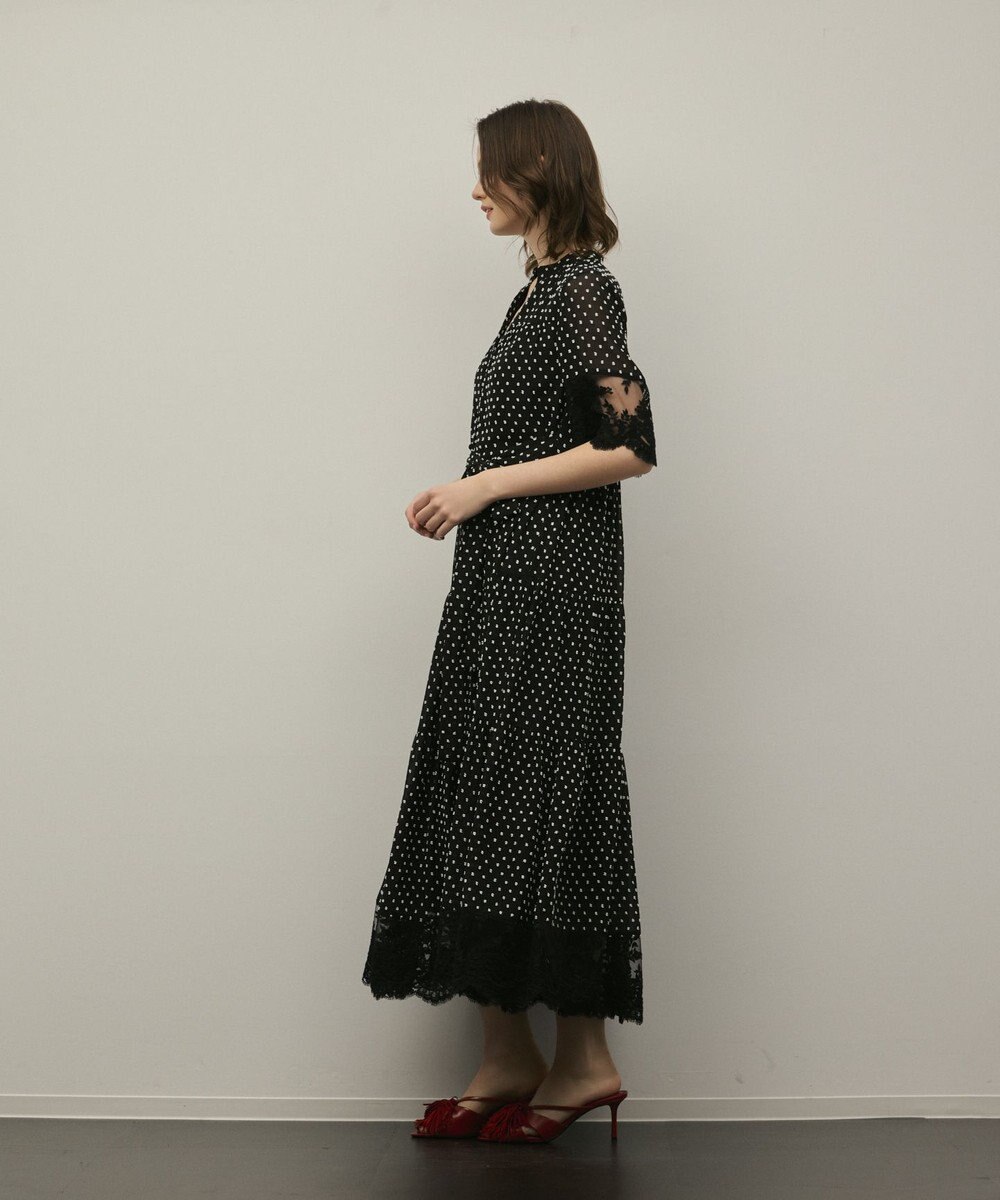 GRACE CONTINENTAL カフタンシフォンワンピース 