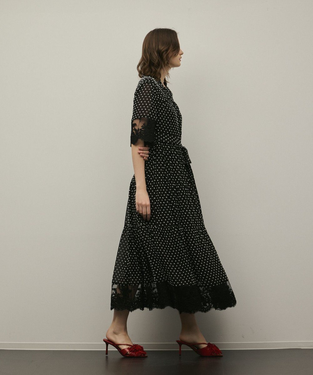 GRACE CONTINENTAL カフタンシフォンワンピース 