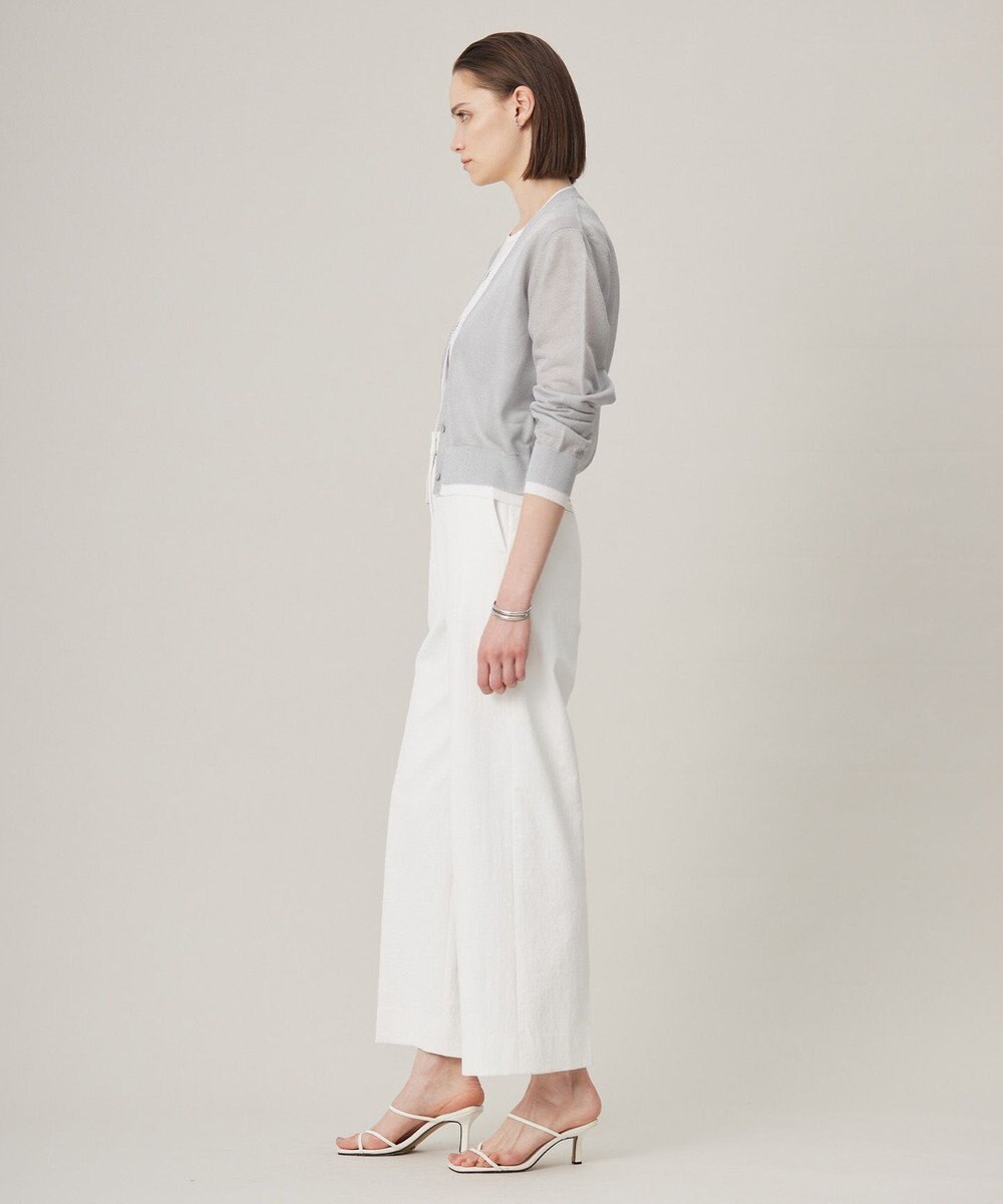 ICB 【洗える】 シアーレイヤードカーディガン 