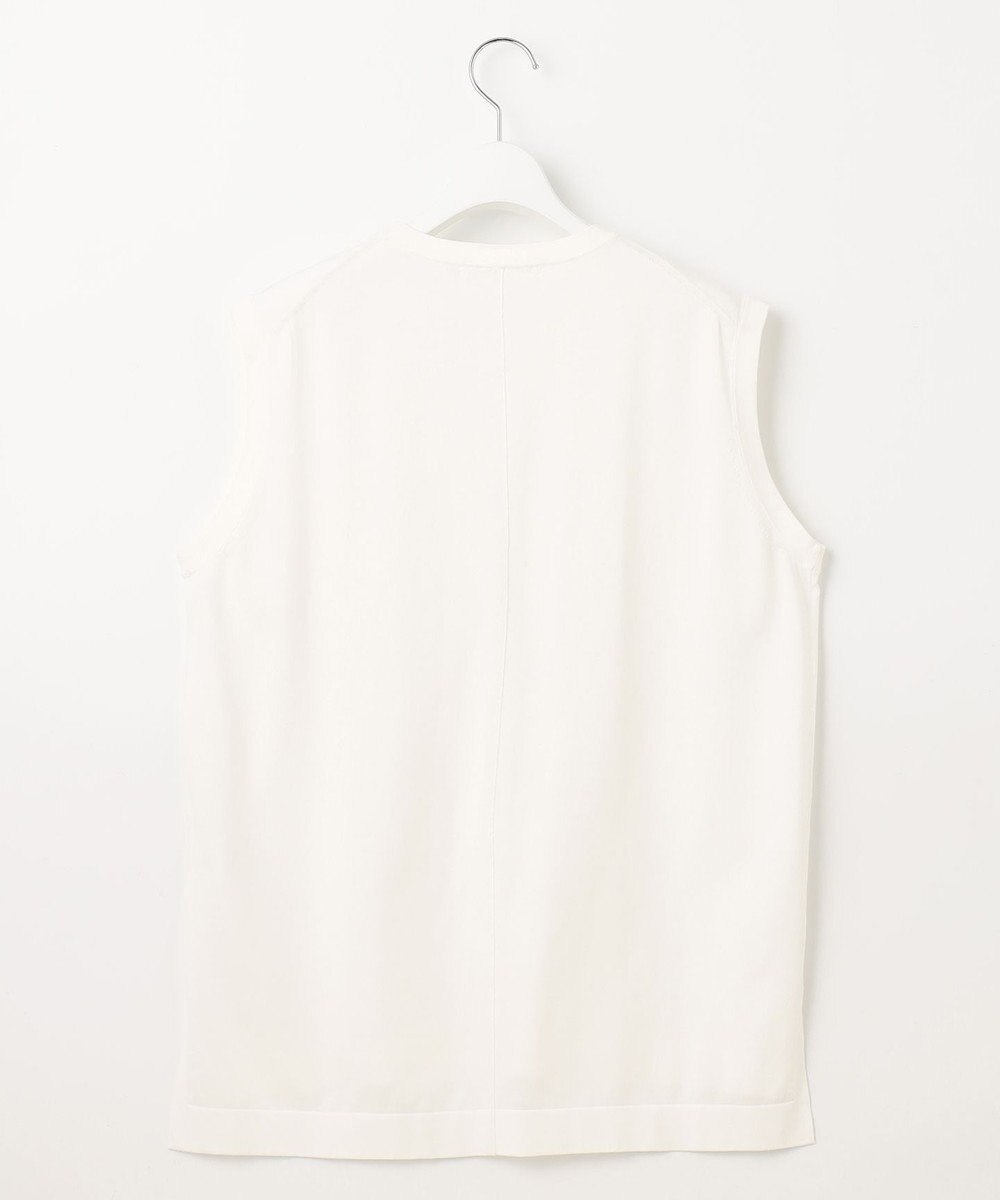 23区 【洗える】スビンハイツイストコットン ノースリーブ ニット 