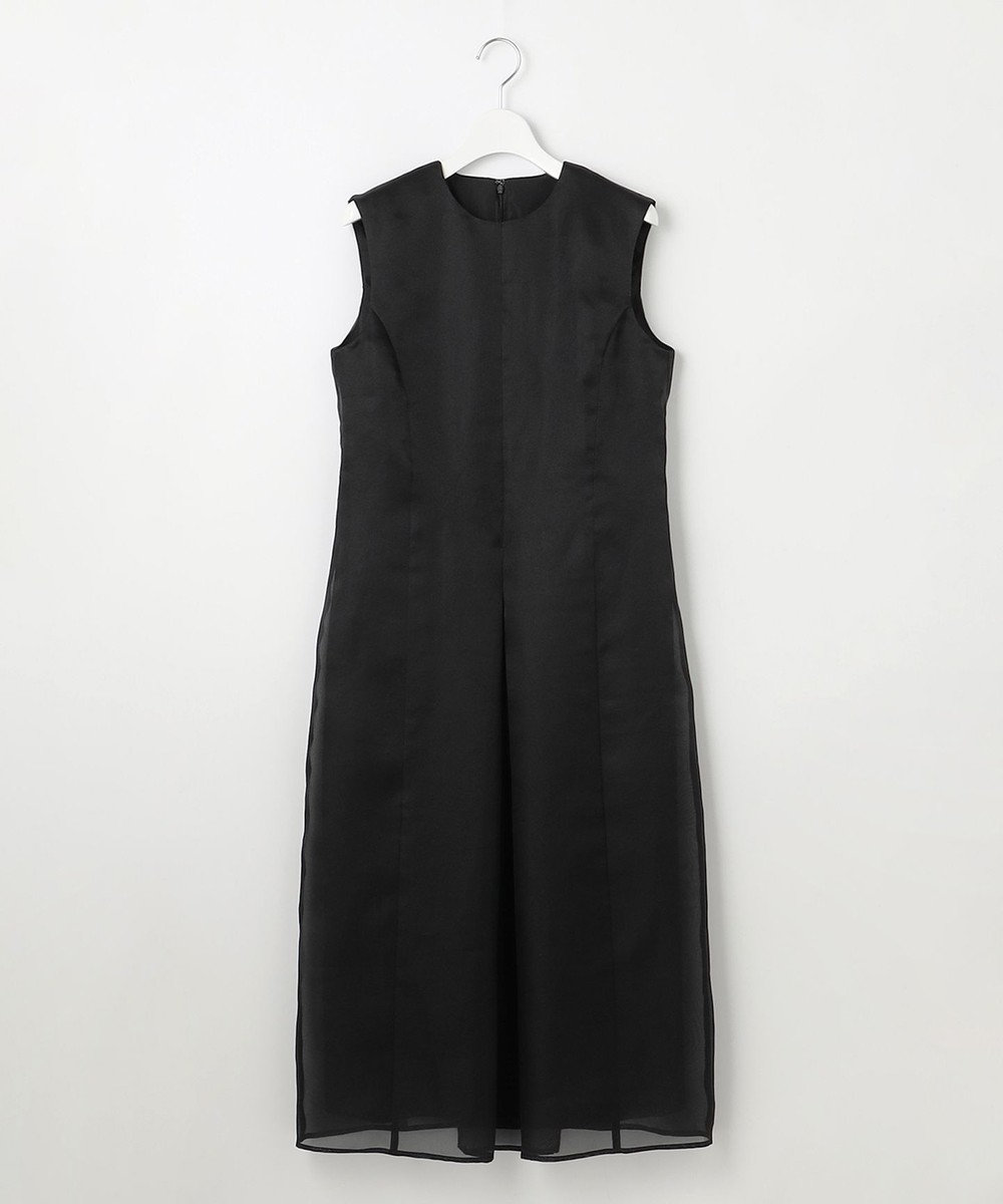 23区 S 【エステータ】シルクブレンド ライトタフタ シアーコンビ ワンピース 