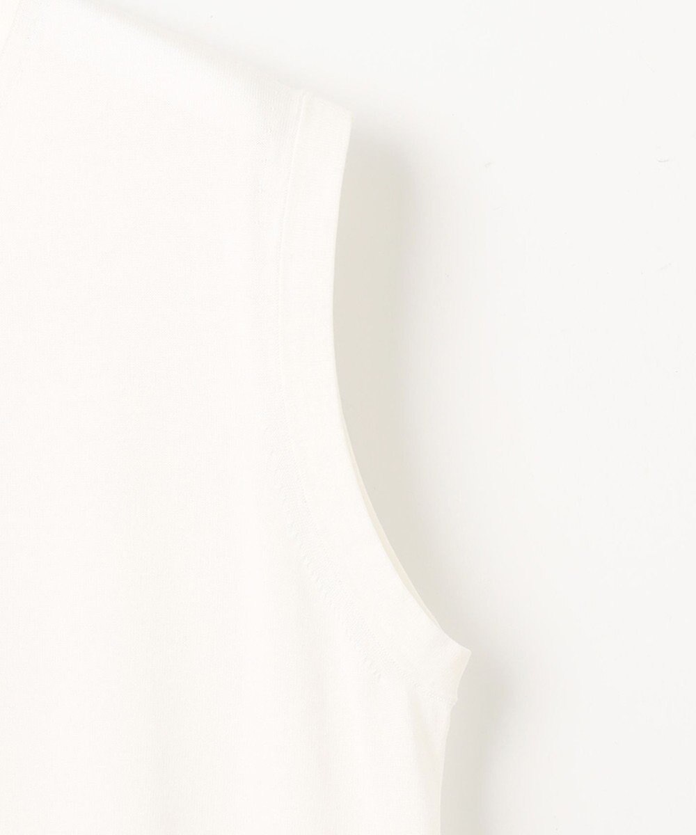 23区 【洗える】スビンハイツイストコットン ノースリーブ ニット 