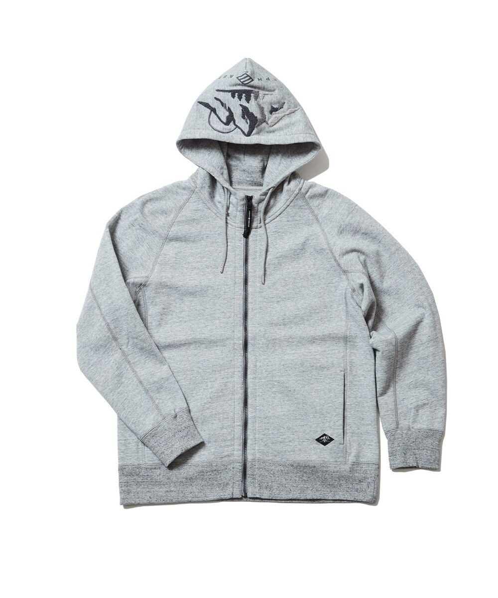 JOSEPH ABBOUD MOUNTAIN 【UNISEX】OGパイルエンブロイダイリー パーカー 