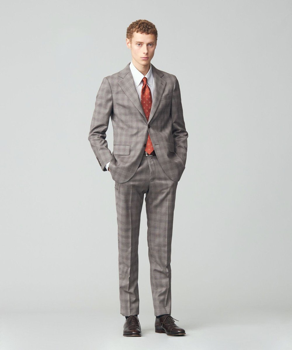 J.PRESS MEN 【J.PRESS MOVING】Albino Torello Viera グレナカートチェック スラックス 