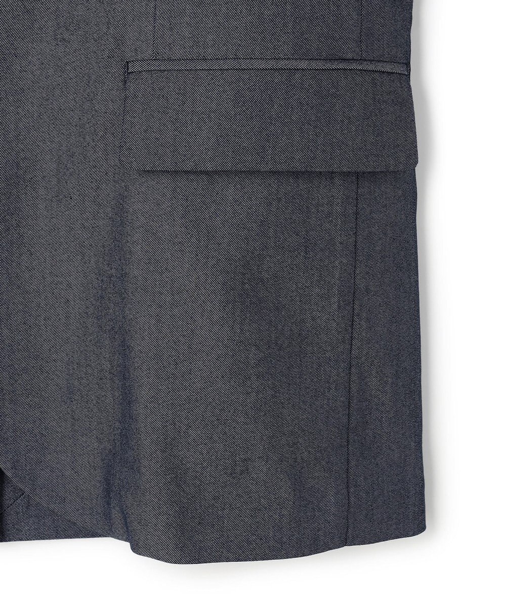 UNFILO MENS 【ストレッチ】イージーケアクリアデニム 機能美ジャケット 