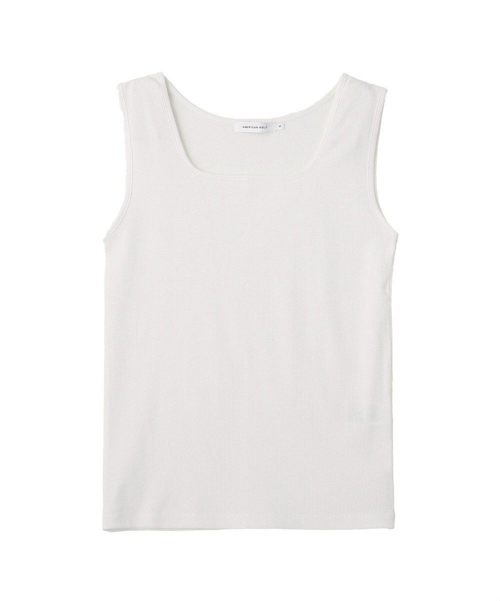 AMERICAN HOLIC スクエアネックリブタンクトップ 
