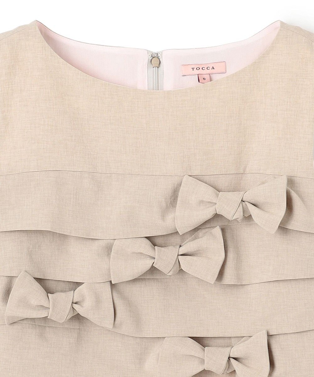 TOCCA 【洗える・消臭・吸水速乾・接触冷感・UVケア】RIBBON KNOT DRESS ドレス 