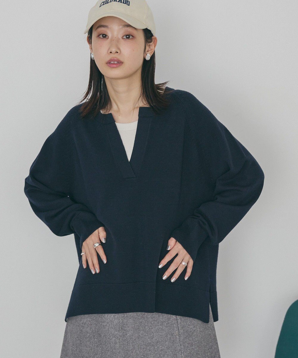 AMERICAN HOLIC バイパチカフタンラグランニットプルオーバー 