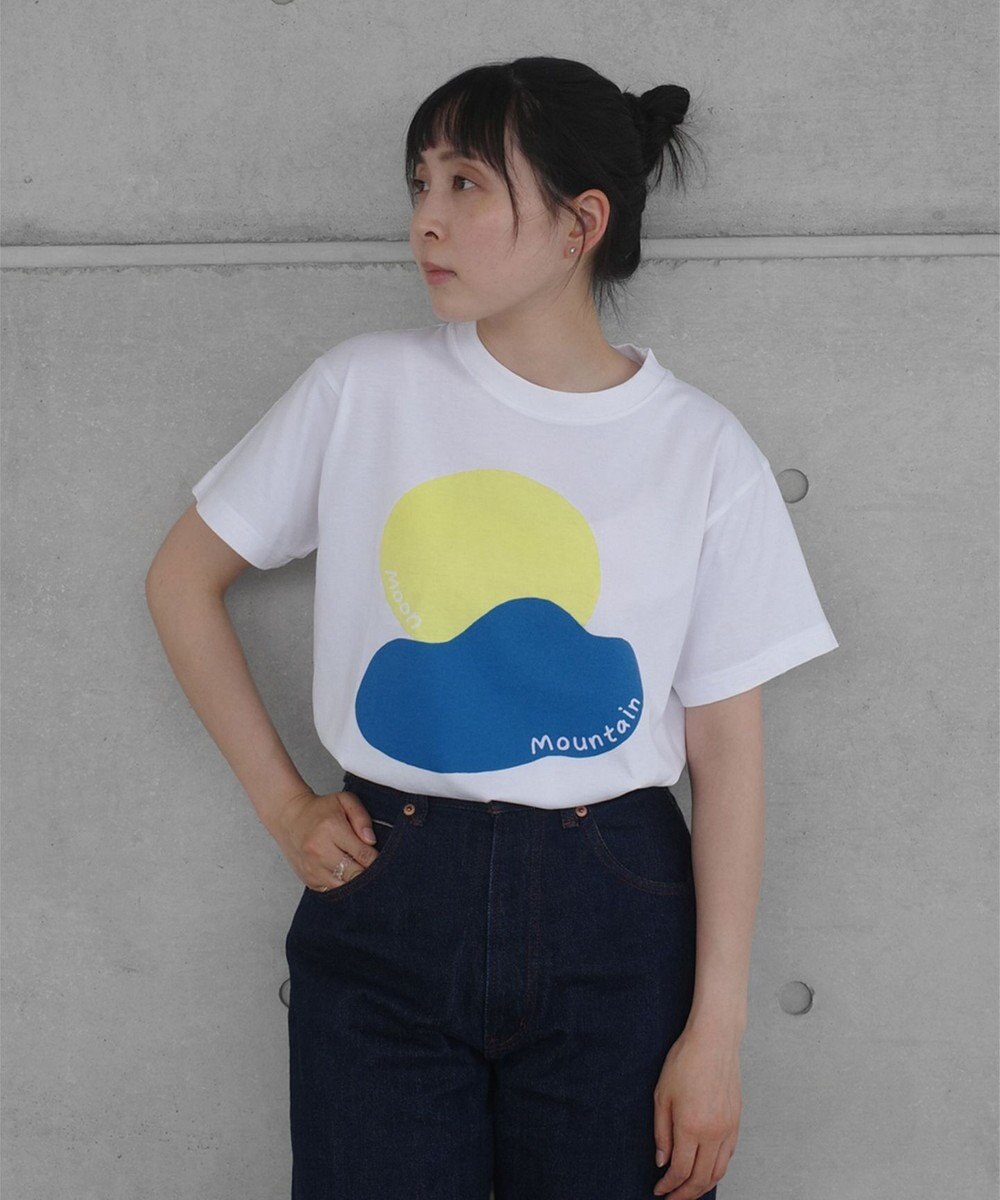 nitorito 【UNISEX】mountain&moon Tシャツ 