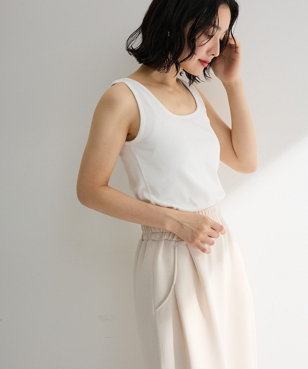 Green Parks 機能付テレコリブタンクトップ 