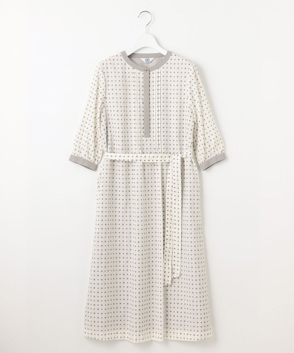 J.PRESS LADIES S 【洗える】ジオメトリックプリント ワンピース 